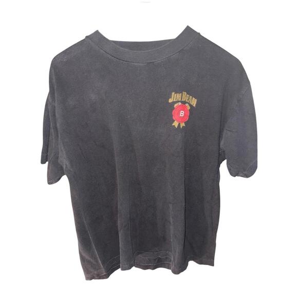 Vintage 90s Jim Beam Bourbon Drink Shirt Single Stitch Sz M - Picture 1 of 6